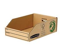 Bankers Box by Fellowes Parts Bin Earth Series 200mm Corrugated Packed Flat Pack of 50