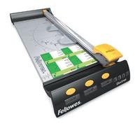 Fellowes Electron A3 Paper Cutter Guillotine - 46CM Cutting Length Guillotine Paper Cutter - 10 Sheet Capacity - Ideal for Small Office Home Use - Silver/Black