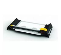 Fellowes Electron A4/120. Cutting capacity: 10 sheets Cutting length: 32 cm Format: A4. Weight: 1.05 kg. Dimensions (WxDxH): 478 x 224 x 82 mm