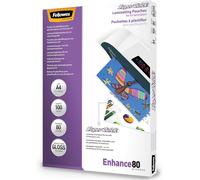 Fellowes Enhance A4 80 Micron Super Quick Glossy Laminating Pouches (Pack of 10