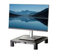 Fellowes Everyday Monitor Stand - Adjustable Computer Riser with 3 Height Levels & Cable Management - Ergonomic Stand for Monitors, Laptops, iMac, PC - Max Load 27kg - Black
