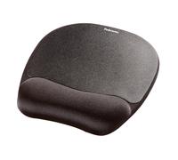 Fellowes Everyday Mousepad with Wrist Support - Ergonomic Mousepad for Computer Laptop, Ergonomic Wrist Rest - Black