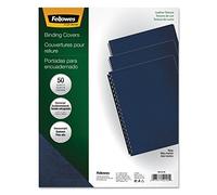 Fellowes Executive Binding Presentation Covers, Oversize, Navy, 50 Pack (52145)