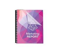 Fellowes FEL5293401 8.7 x 11.25 in. Clear Pre-Punched Binding Cover