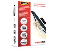 Fellowes Glossy 125 Micron Card Laminating Pouch - 54x86mm