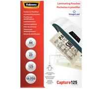 Fellowes ImageLast Laminating Pouches A4 Glossy 125 micron Transparent Pack of 25