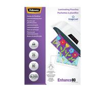 Fellowes ImageLast Laminating Pouches A4 Glossy 80 micron Transparent Pack of 25