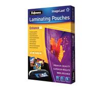 Fellowes ImageLast Enhance Laminating Pouch A5 Glossy 80 microns (2 x 80) Transparent Pack of 100