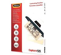 Fellowes ImageLast Enhance80 A4 Laminating Pouches - 80 Microns, Transparent, Matte - Pack of 100 Matte A4 / 125 Mikron