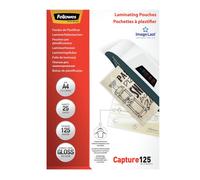 Fellowes ImageLast Laminating Pouches A4 Glossy 125 micron Transparent Pack of 25