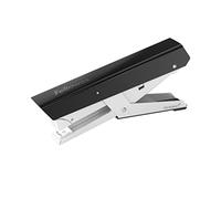 Fellowes Jam Free Stapler Plier, 40 Sheet Capacity - LX890 Full Strip Antibacterial Manual Stapler - Uses 24/6mm, 26/6mm & 24/8mm Staples - Black