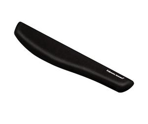 Fellowes Keyboard Wrist Rest - PlushTouch Wrist Rest with Non Skid Rubber Base & Antibacterial Protection - Ergonomic Wrist Support for Computer Laptop Home Office Use - Black Black Fabric Foam 5 year