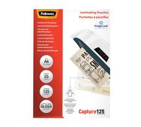 Fellowes Laminating Pouch A4 2X125 Micron Gloss Pack 25 5396301