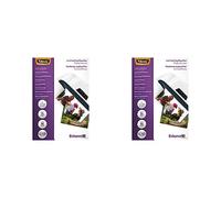 Fellowes Laminating Pouches (10x15cm), Gloss Finish, 25 Sheets, 160 Micron (2 x 80 Micron) Finish - Ideal for Photos, Transparent
