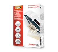 Fellowes Laminating Pouches (60x90mm) - Gloss Finish - 100 Sheets, 250 Micron (2x125) Clear & Durable Laminating Pouch - Ideal for Photos, ID Cards & Small Documents