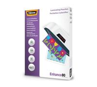 Fellowes A4 Laminating Pouches, Matt Finish, 100 Sheets, 160 Micron (2 x 80 Micron) High Quality Finish, Ideal for Photos and Notices