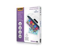FELLOWES LAMINATING POUCHES A4 OR A3 CLEAR GLOSS '160 OR 250 MICRON' POUCHES