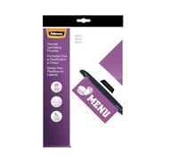 Fellowes Laminating Pouches, Thermal, Menu Size, 17.5 x 11.5 Inches, 3 Mil, 25 Pack (52011),Clear