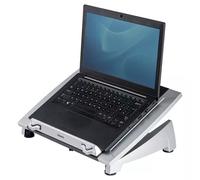 Fellowes Laptop Stand for Desk - Office Suites Plus Adjustable Laptop Stand for the Home and Office - Laptop Riser with 5 Height Adjustments - Max Monitor Size 17" Max Weight 5KG - Black/Silver