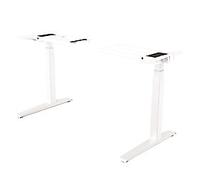 Fellowes Levado Electronically Height Adjustable Sit Stand Desk Frame Rectangular White T-Foot 1,829 (W) x 698 (D) x 1,257 (H) mm MFC (Melamine Faced Chipboard), PVC (Polyvinyl Chloride), Steel