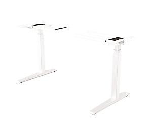 Fellowes Levado Electronically Height Adjustable Sit Stand Desk Frame Rectangular White T-Foot 1,829 (W) x 698 (D) x 1,257 (H) mm MFC (Melamine Faced Chipboard), PVC (Polyvinyl Chloride), Steel