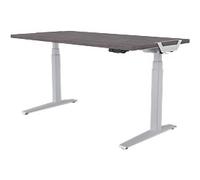 Fellowes Levado Electronically Height Adjustable Sit Stand Desk Rectangular Oak T-Foot 1,829 (W) x 698 (D) x 1,257 (H) mm MFC (Melamine Faced Chipboard), PVC (Polyvinyl Chloride), Steel