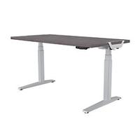 Fellowes Levado Electronically Height Adjustable Sit Stand Desk Rectangular Oak T-Foot 1,829 (W) x 698 (D) x 1,257 (H) mm MDF (Medium-Density Fibreboard), PVC (Polyvinyl Chloride), Steel