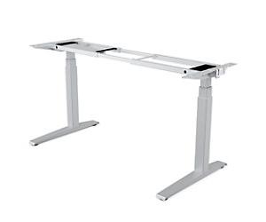 Fellowes Levado Electronically Height Adjustable Sit Stand Desk Rectangular Silver T-Foot 1,829 (W) x 698 (D) x 1,257 (H) mm Steel