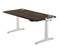 Fellowes Levado Electronically Height Adjustable Sit Stand Desk Rectangular Walnut T-Foot 1,829 (W) x 698 (D) x 1,257 (H) mm MFC (Melamine Faced Chipboard), PVC (Polyvinyl Chloride), Steel