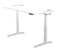 Fellowes Levado Electronically Height Adjustable Sit Stand Desk White T-Foot 1,829 (W) x 698 (D) x 1,257 (H) mm MDF (Medium-Density Fibreboard), PVC (Polyvinyl Chloride), Steel