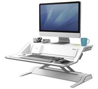 Fellowes Lotus DX Deluxe Height Adjustable Sit-Stand Workstation -White,8081101