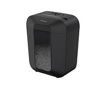 Fellowes LX50 Document Shredder with Staples, Paper Clips and Credit Card, Cross Cut, 17L Bin, 9 Sheet Capacity, Ideal for Home, Black, 4406001