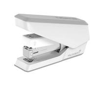 Fellowes Stapler LX840 Easy-Press Half-Strip - Jam Free 25-Sheet Antibacterial, 24/6 & 26/6 - White