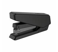 Fellowes Jam Free Stapler, 25 Sheet Capacity - LX850 Easy-Press Full Strip Antibacterial Manual Stapler- Uses Both 24/6mm and 26/6mm Staples - Black