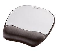 Fellowes Memory Foam Mouse Pad Black, Silver
