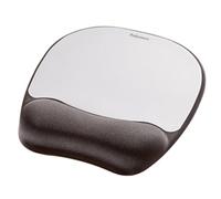 Fellowes Memory Foam Mouse Pad Black, Silver