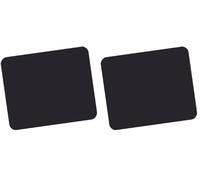 Fellowes Mouse Mat Foam Mouse Mat with Non-Slip Backing, Durable Polyester Surface, Made from 50% Recycled Material, Dimensions: 18.6 x 22.4 x 0.6 cm, Colour: Black (Pack of 2)