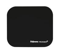 Fellowes Mouse Mat - Non-Slip Rubber Base, Antibacterial - 199 x 232 x 2 mm - Black