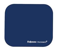 Fellowes Mouse Mat with Non-Slip Rubber Base - Mouse Pad with Antibacterial Protection - Suitable for Both Optical and Laser Mice - 199 x 232 x 2mm - Blue