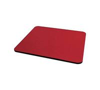 Fellowes Mouse Mat with Non-Slip Rubber Base - Solid Colour Mouse Pad - Suitable for Both Optical and Laser Mice - 186 x 224 x 6mm - Red