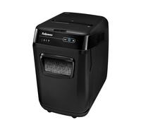 Fellowes Paper Shredder 200 Sheet Auto Feed Micro Cut Shredder AutoMax 200M Shredder with 32 Litre Bin Superior Security P5