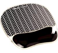 Fellowes Photo Gel Mouse Mat with Wrist Support and Microban Protection - Mouse