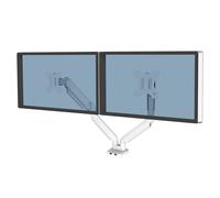 FELLOWES Platinum Series Dual Arm Full Motion 40" Monitor Desk Mount - White