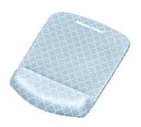 Fellowes PlushTouch Mouse Pad/Wrist Rest with FoamFusion Technology Gray Lattice (9549701)