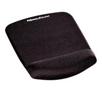 Fellowes PlushTouch Wrist Rest with Mouse Pad, FoamFusion Technology, Black (9252001)
