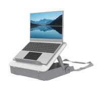 Fellowes Portable Laptop Stand Carry Case - Breyta? 2-in-1 Design with 5 Height Adjustments - Ideal for Hybrid Work - 100% Recyclable - White