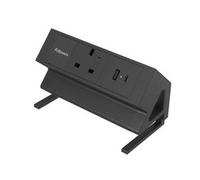 Fellowes Power Desk Type G Clamp Fit 1x230v 1xUSB-A 1x USB-C Socket 2m
