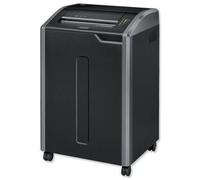 Fellowes Powershred 485i Strip-Cut Shredder. Shredding type: Strip shredding Working width: 40.7 cm Shredding size: 5.8 mm. Weight: 73.5 kg. Dimensions (WxDxH): 636 x 509 x 953 mm