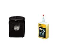 Fellowes Powershred 6C Personal 6 Sheet Cross Cut Paper Shredder for Home Use with Safety Lock Includes 355 ml Shredder Oil