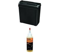 Fellowes Powershred P-25S Strip Cut Personal Shredder and Oil Bundle
